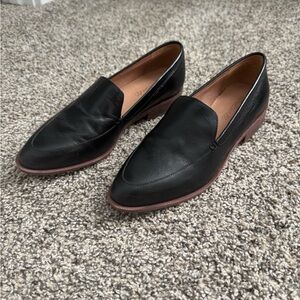 Madewell Black Leather Loafers
